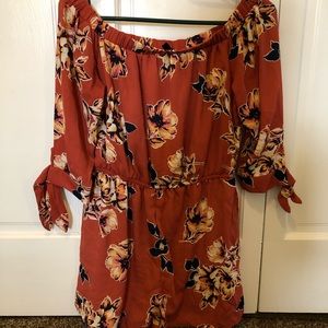 Off the shoulder romper